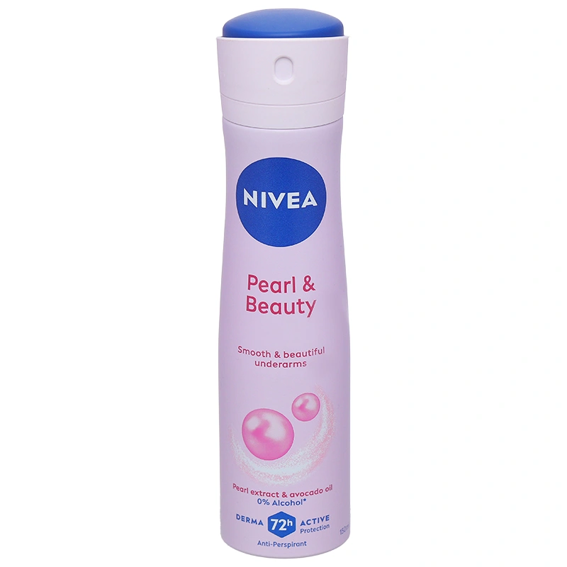 Xịt khử mùi Nivea Pearl & Beauty khử mùi, ngăn mồ hôi 72h chai 150ml - 1